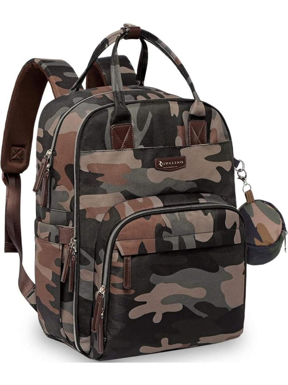 Stylish Waterproof Diaper Bag Backpack, Large Capacity Maternity Travel Bag